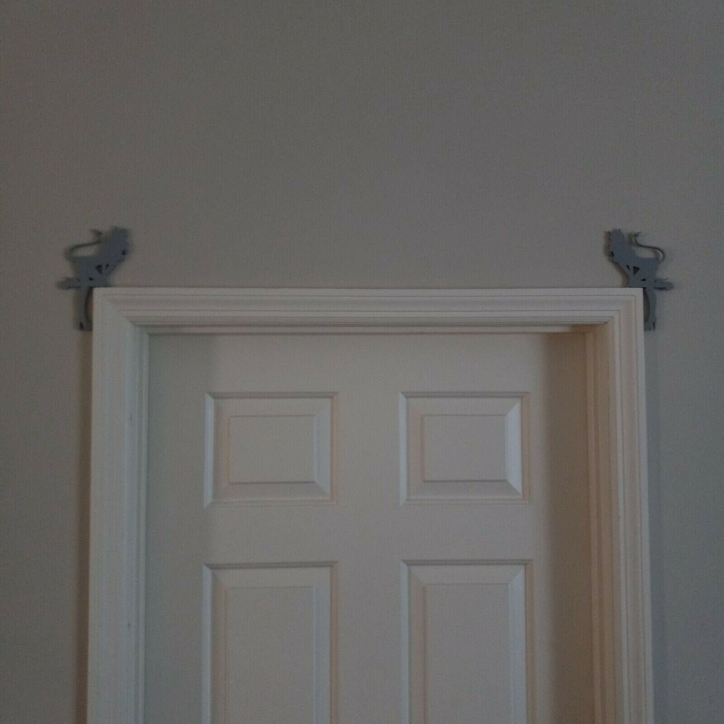 Devil Woman Handmade 3D Printed Door Topper Unique Corner Decoration for Doors and Window Frame Decor