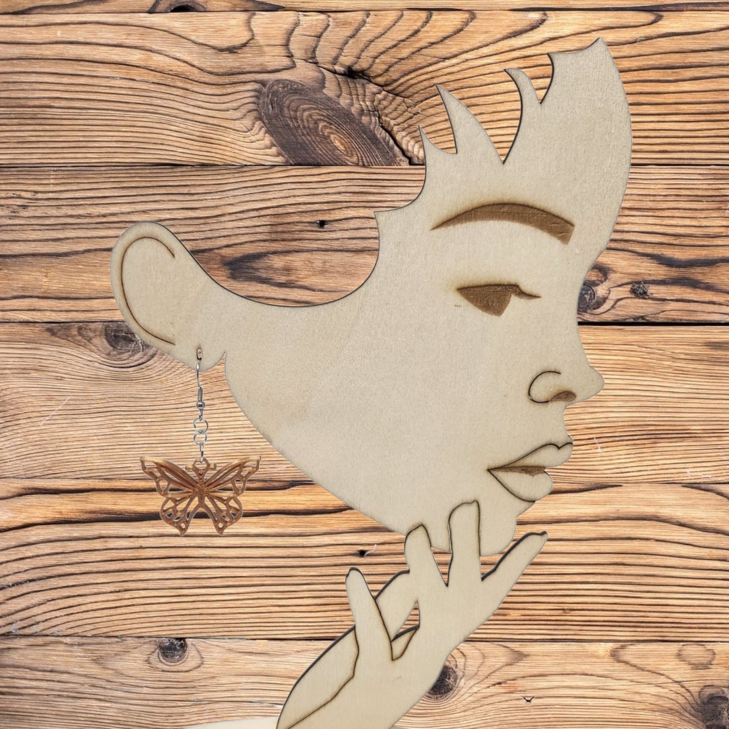 Butterfly Dangle Hook Earrings - Animal Inspired Fairy Unique 3D Printed Wings Jewelry