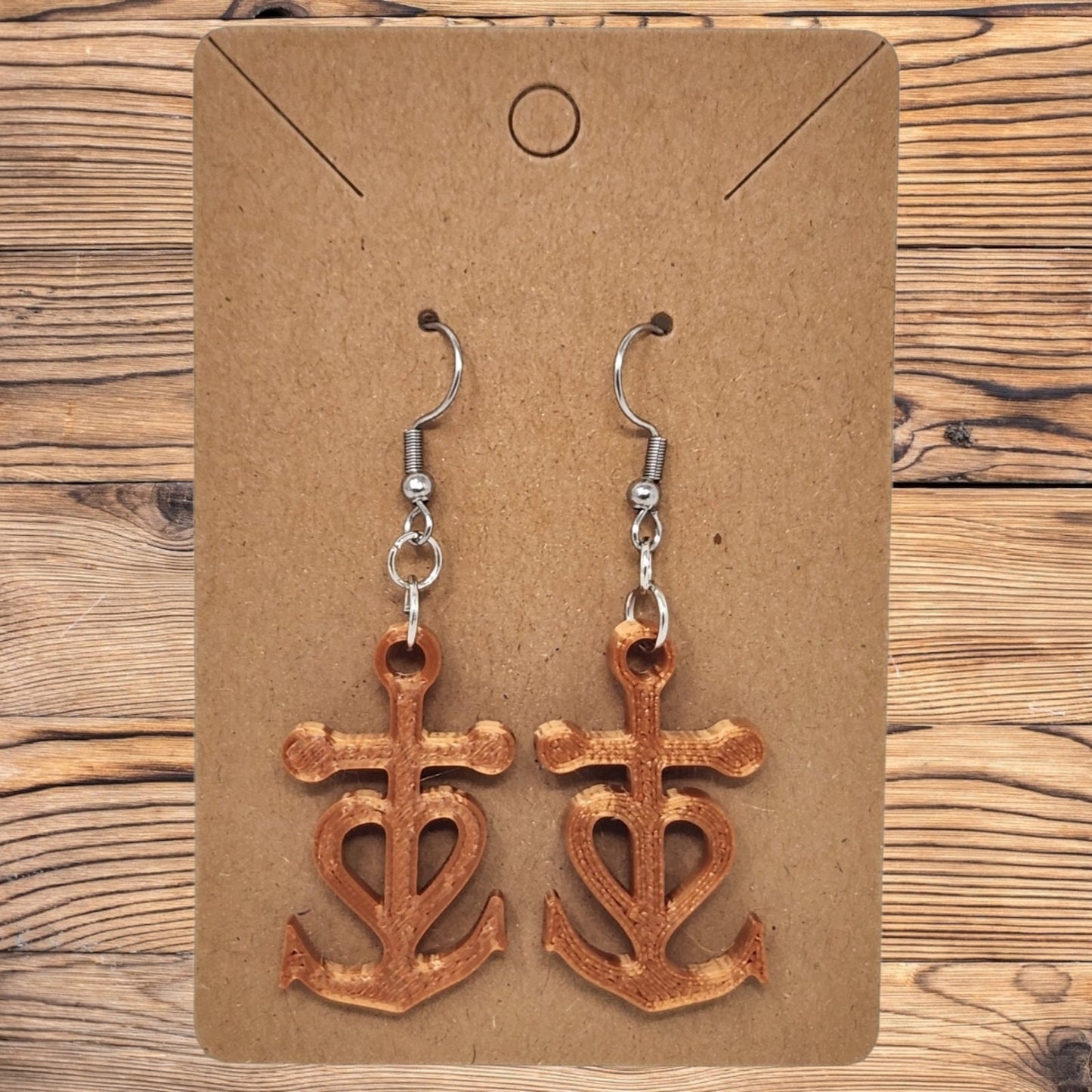 Unique Camargue Cross Earrings: 3D Printed Sea Life Delicacy