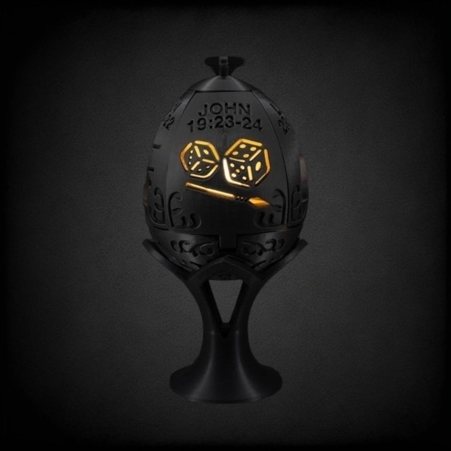 Easter Resurrection Egg - 3D Printed with Bible Verses & Depictions of Jesus's Death and Resurrection - Unique Easter Gift