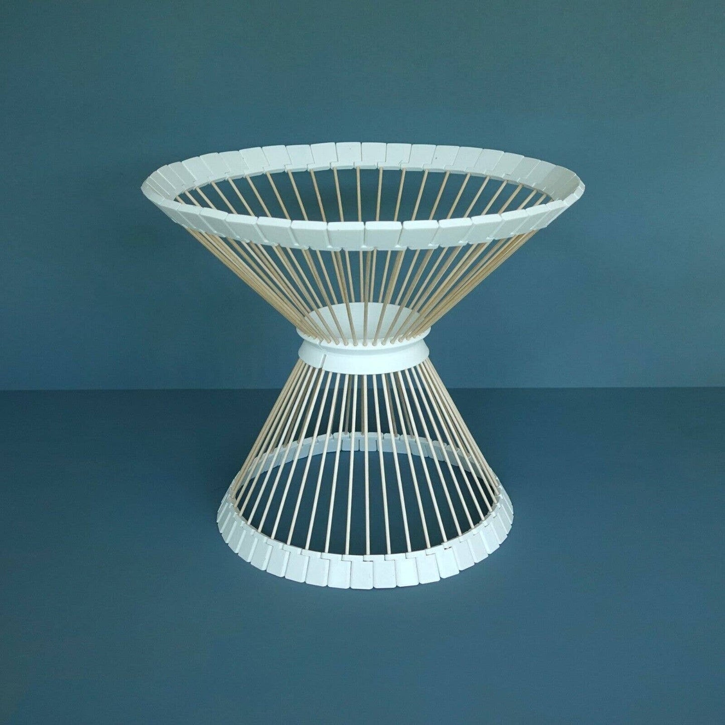 Handcrafted Art Deco Style 3D Printed Bowl | Unique Home Decor Piece with Wooden Skewers, Decoration Wooden Skewer Fruit Bowl Wind