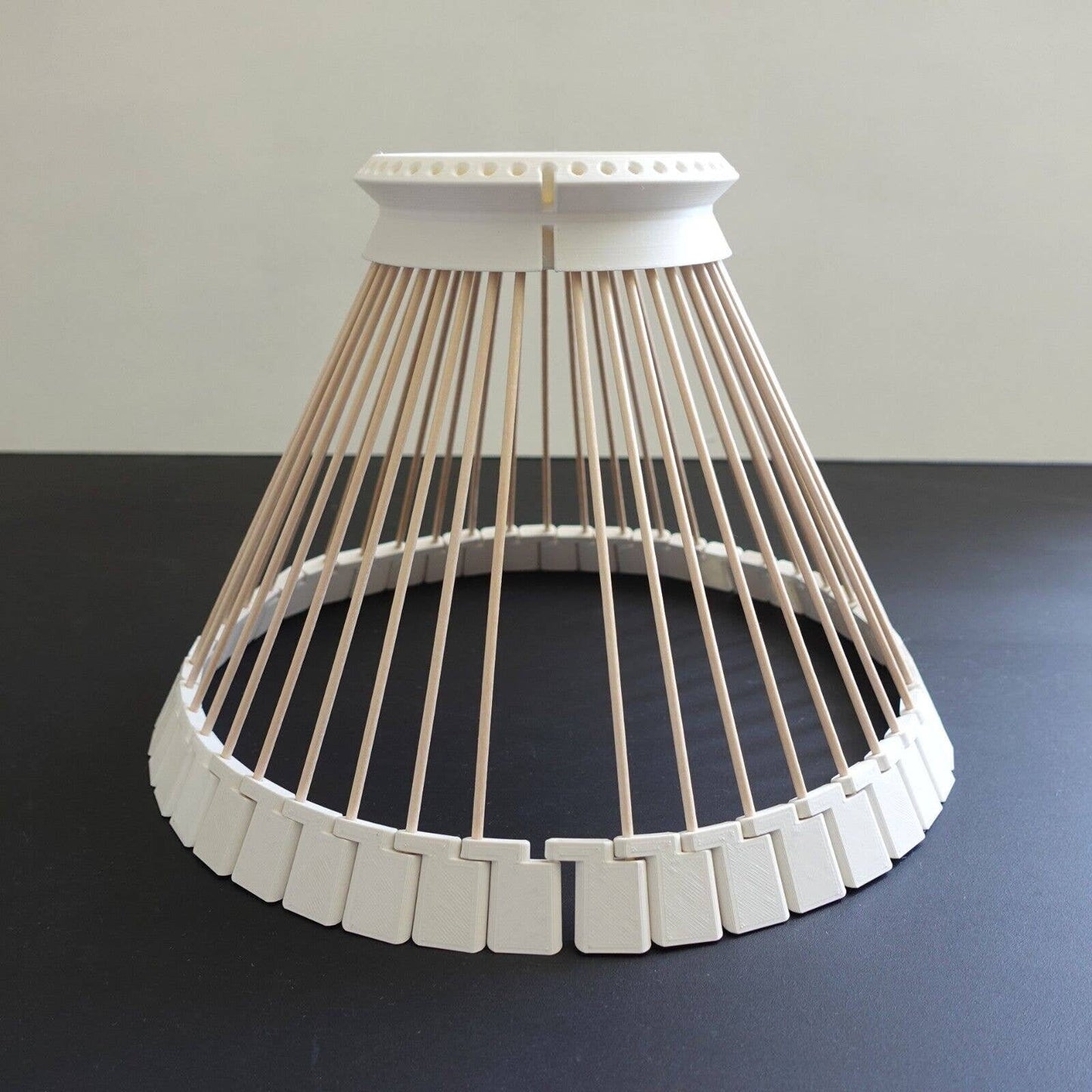 Handcrafted Art Deco Style 3D Printed Bowl | Unique Home Decor Piece with Wooden Skewers, Decoration Wooden Skewer Fruit Bowl Wind