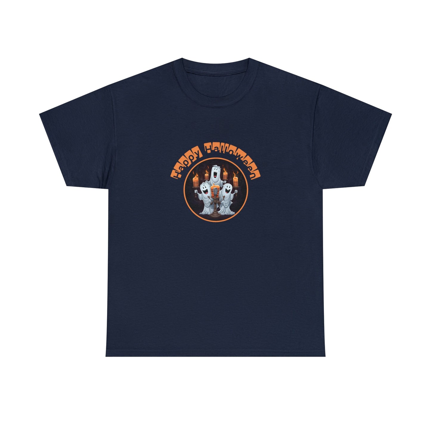 Singing Ghosts Band with Candles: Add a Spine-Chilling Atmosphere with this Funny Happy Halloween Trio Spooky Crooner Ghosts shirt