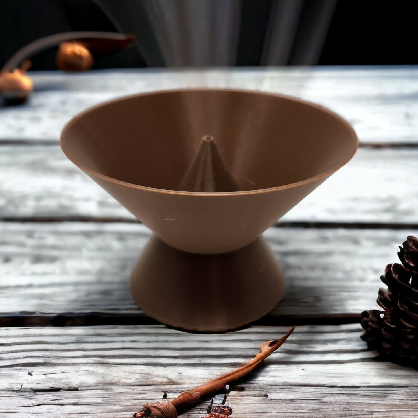 Minimalist Ash Catcher, Sturdy Incense Holder for Sticks - Handcrafted Sphere Inspired 3D Printed Incense Burner