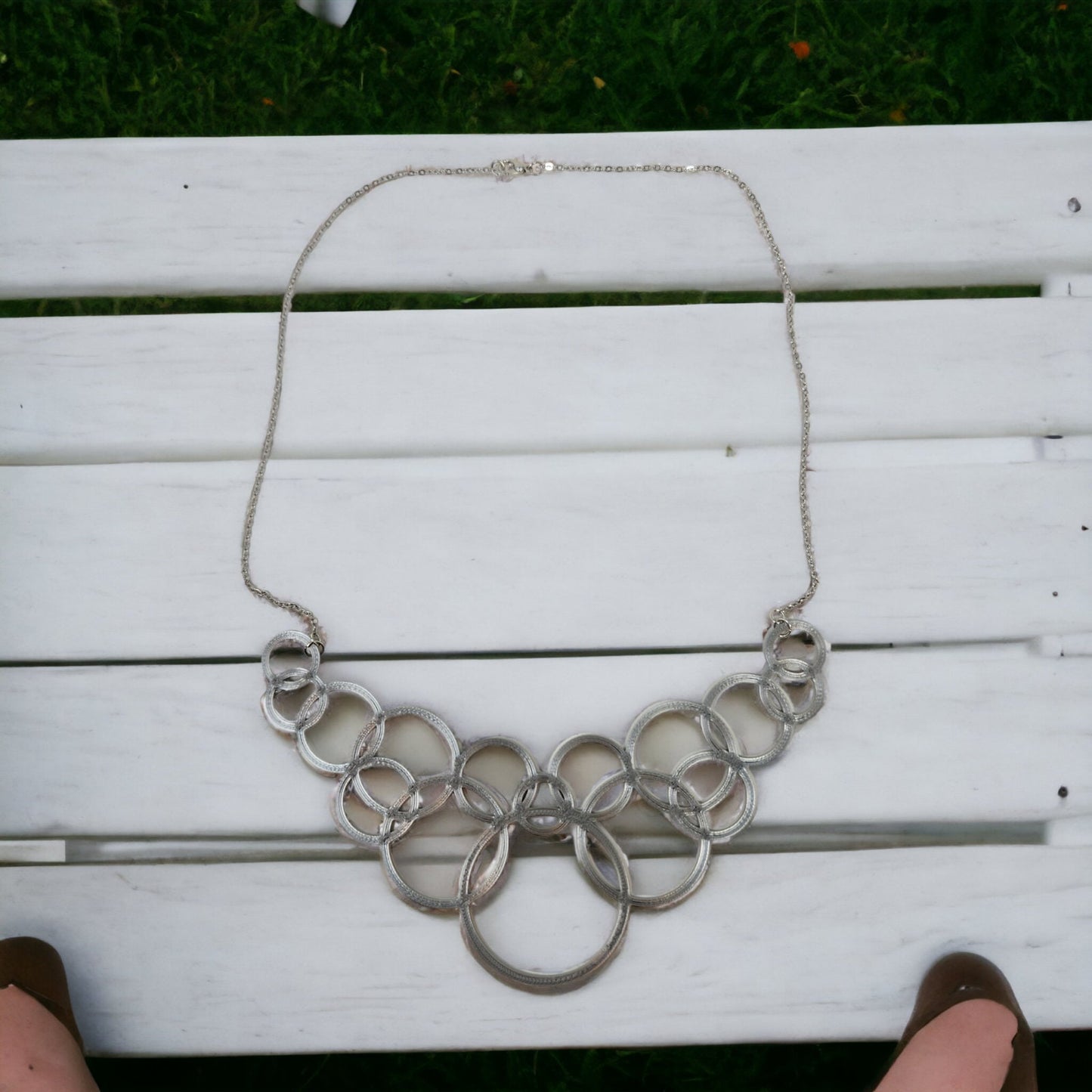 Bubble Earring Necklace Set - Unique 3D Printed Jewelry, Buoyant Burst Bling, Hook Earrings & Pendant for Women