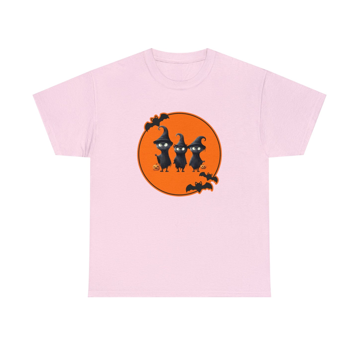 Halloween Cat Trio Spooky Witch Shirt, Fall Halloween Witch Cat Shirt - Spooky Seasonal Graphic Tee, Spooky Vibe