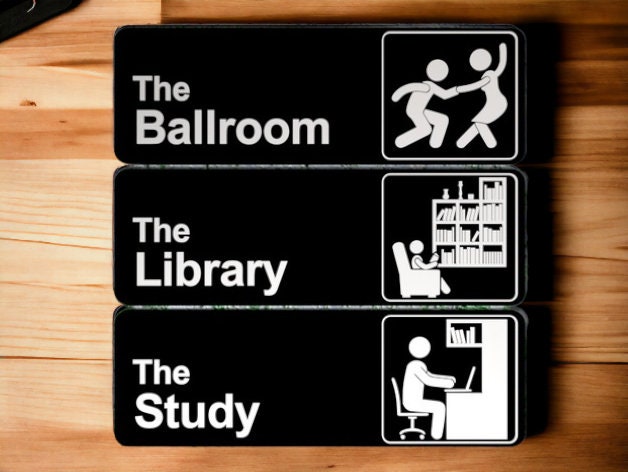 3D Printed Office Signs Plaques Labels in the Style of The Office TV Show - Personalize Your Room, Door, or Wall