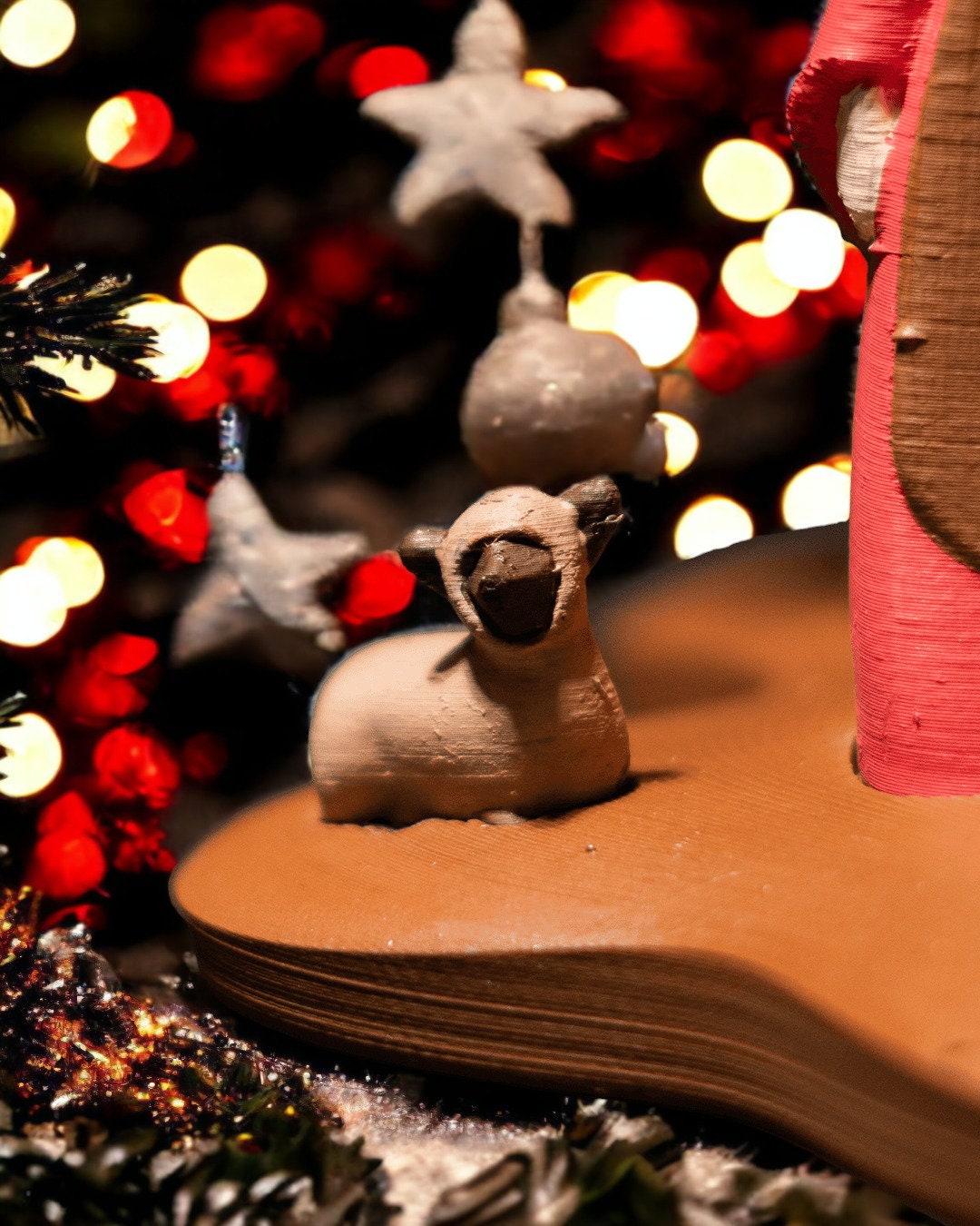 Handcrafted Minimalist Nativity Set - 3D Printed Jesus Christmas Decor, Christian Art for Holiday Display & Gifts