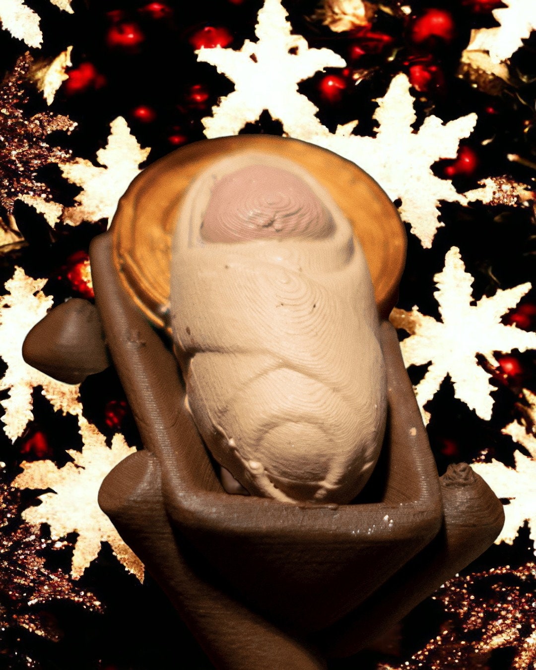 Handcrafted Minimalist Nativity Set - 3D Printed Jesus Christmas Decor, Christian Art for Holiday Display & Gifts