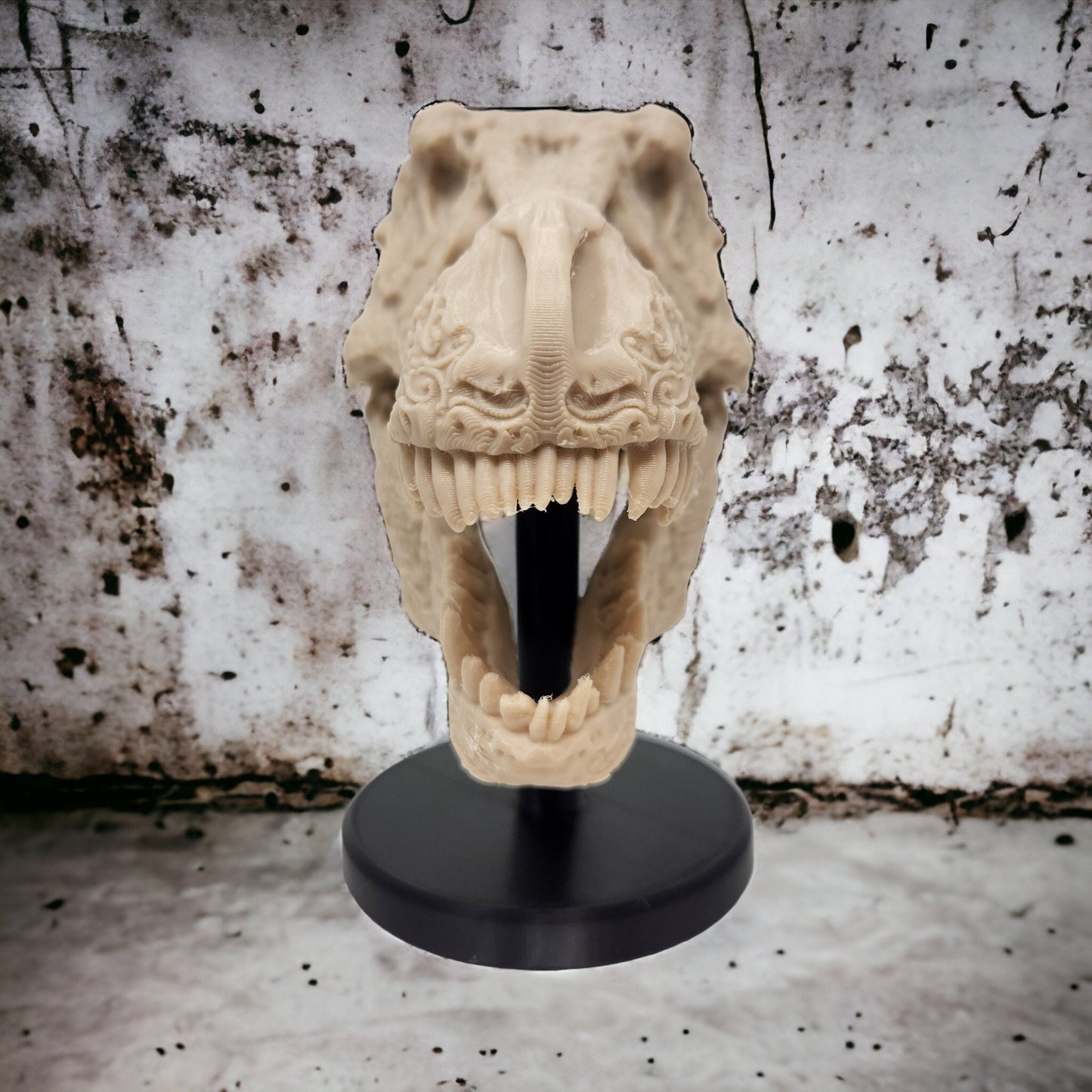 3D Printed Tyrannosaurus Rex Dinosaur Skull Replica - Prehistoric Decor, Unique Gift, Home Display