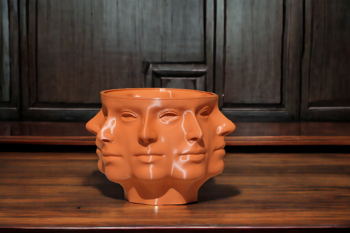 Multi-Face Polyface Planter: Unique 3D-Printed Planter with Drainage, Perfect for Indoor Greenery Decor