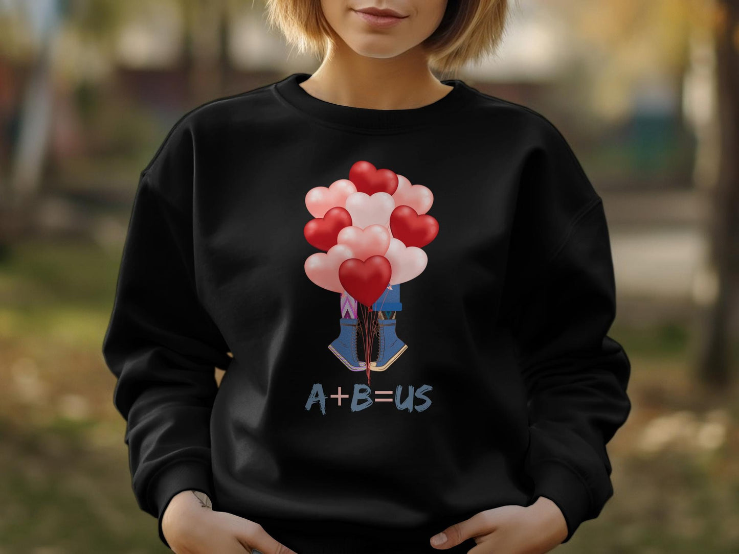 A + B = US Valentine's T-Shirt - You Plus Me Equals Us Tee