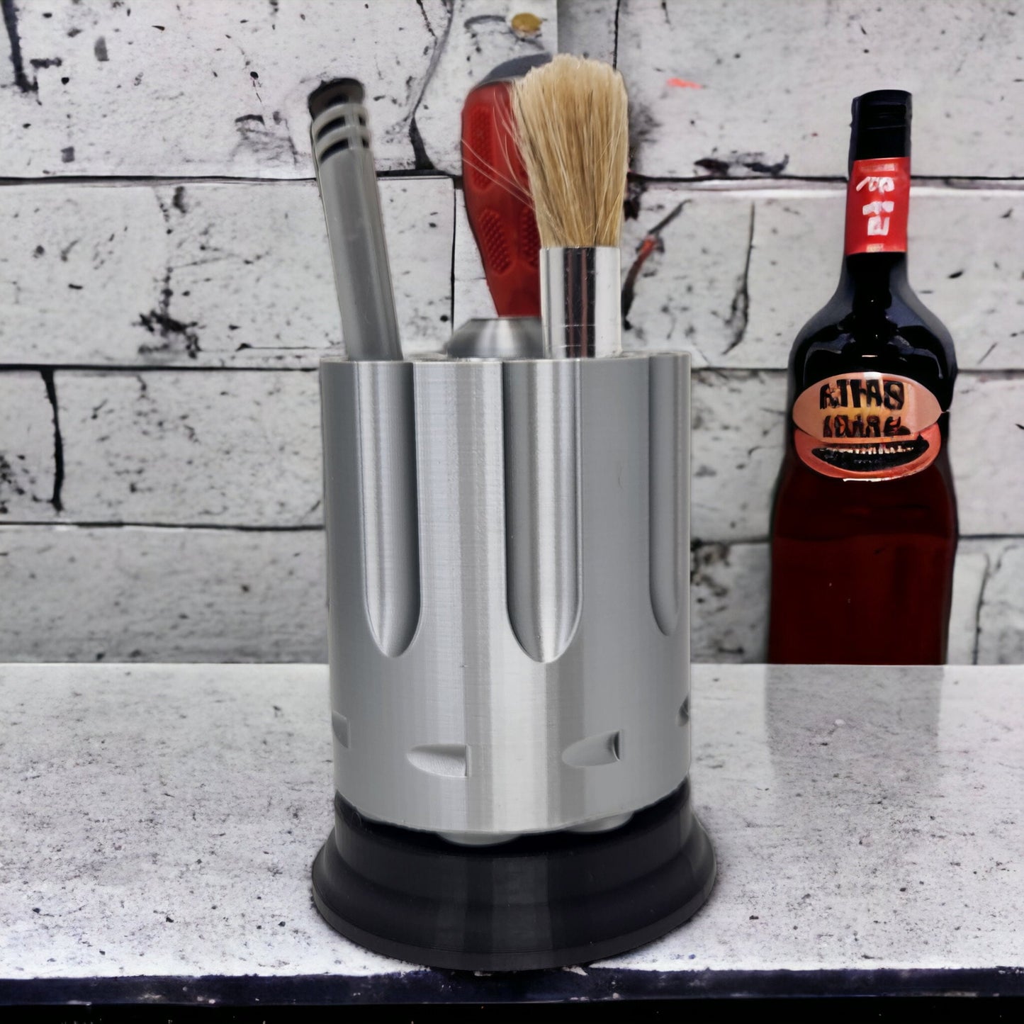 3D Printed Revolver Cylinder Pen, Pencil & Toothbrush Holder - Unique Desktop Decor Accessory, Fun Gift for Gun Lovers