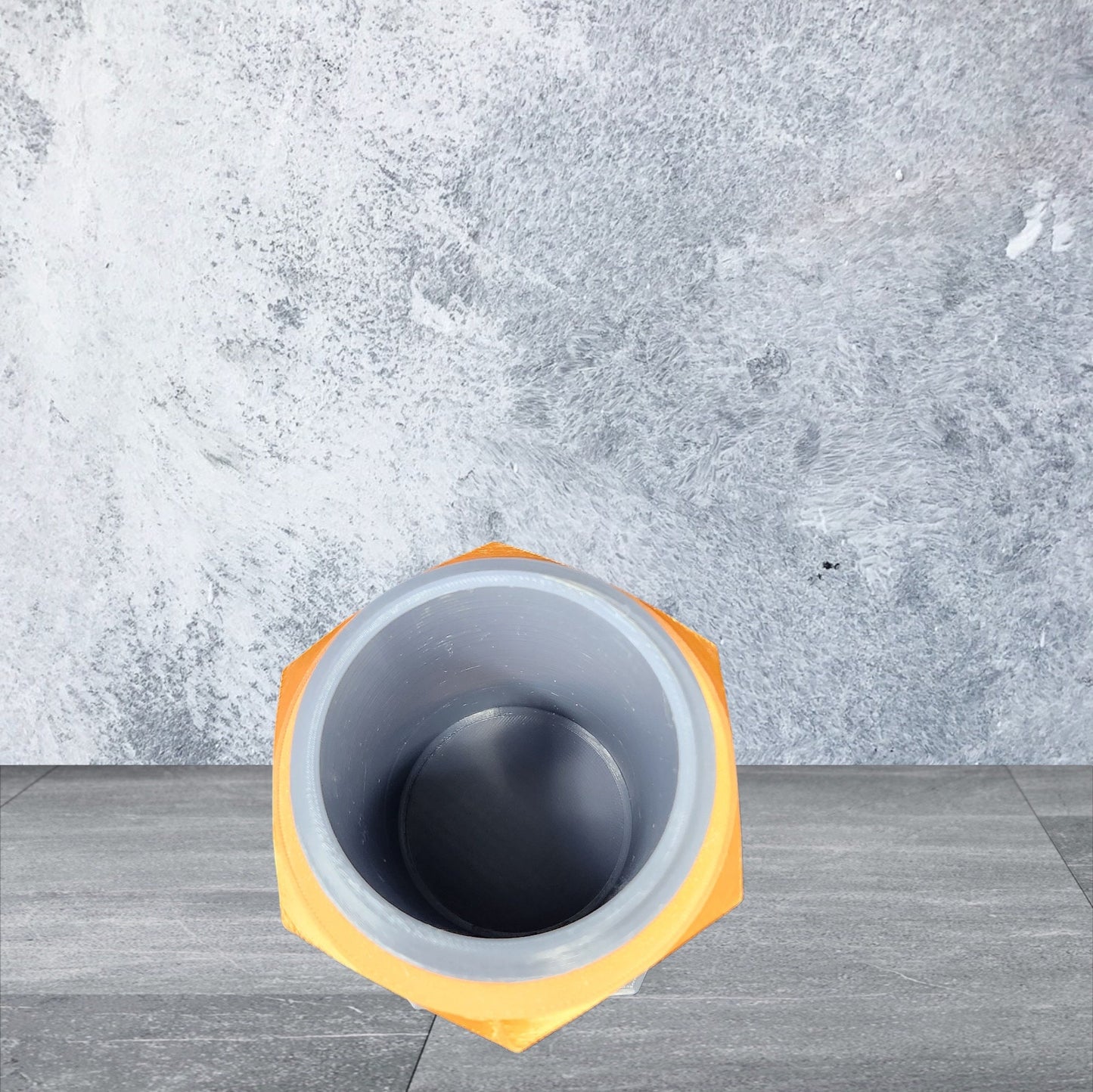 3D-Printed Big Bolt and Nut Pencil Holder Cup - Unique Desktop Decor