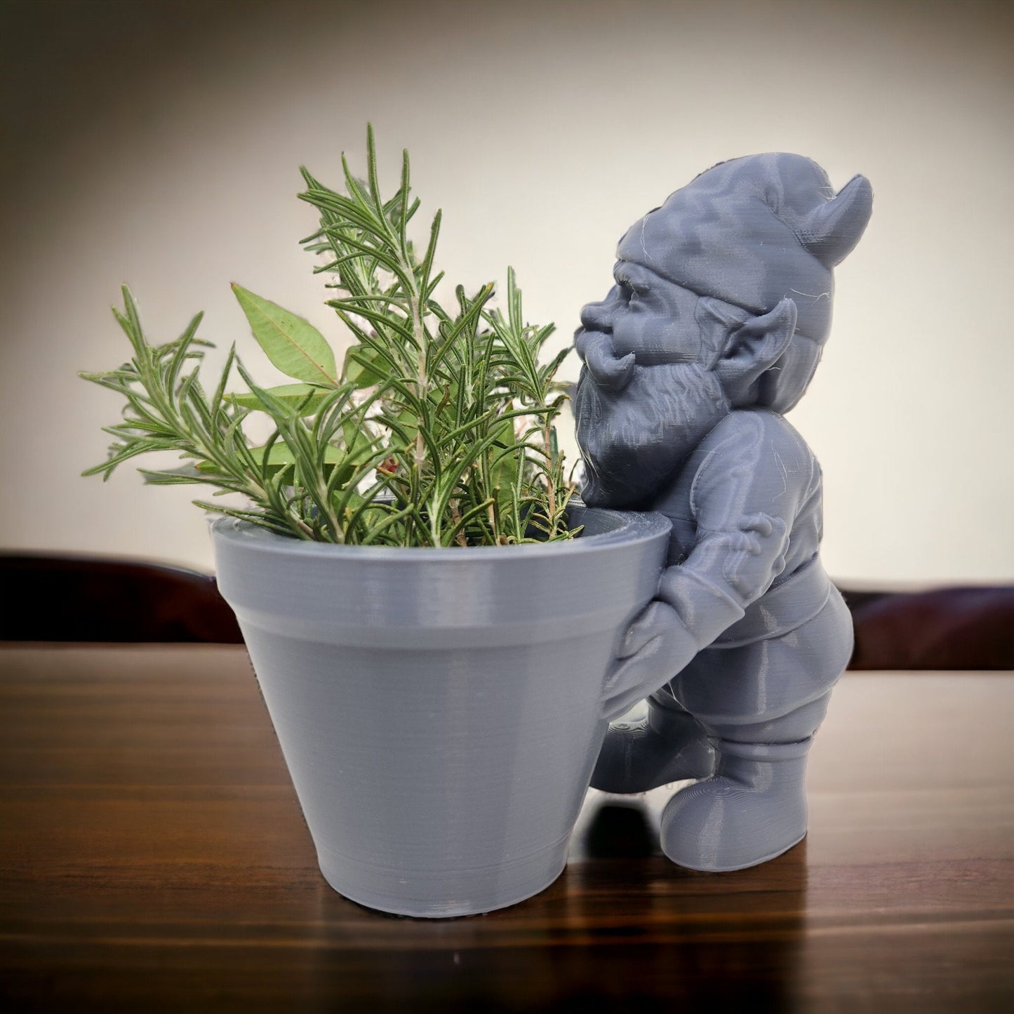 Garden Gnome 3D-Printed Succulent Pot - Unique Christmas Gift, Garden Gnome, Succulent Pot, Planter, Gnome Planters
