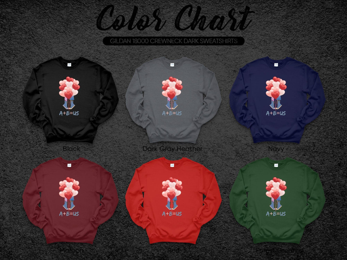 A + B = US Valentine's T-Shirt - You Plus Me Equals Us Tee