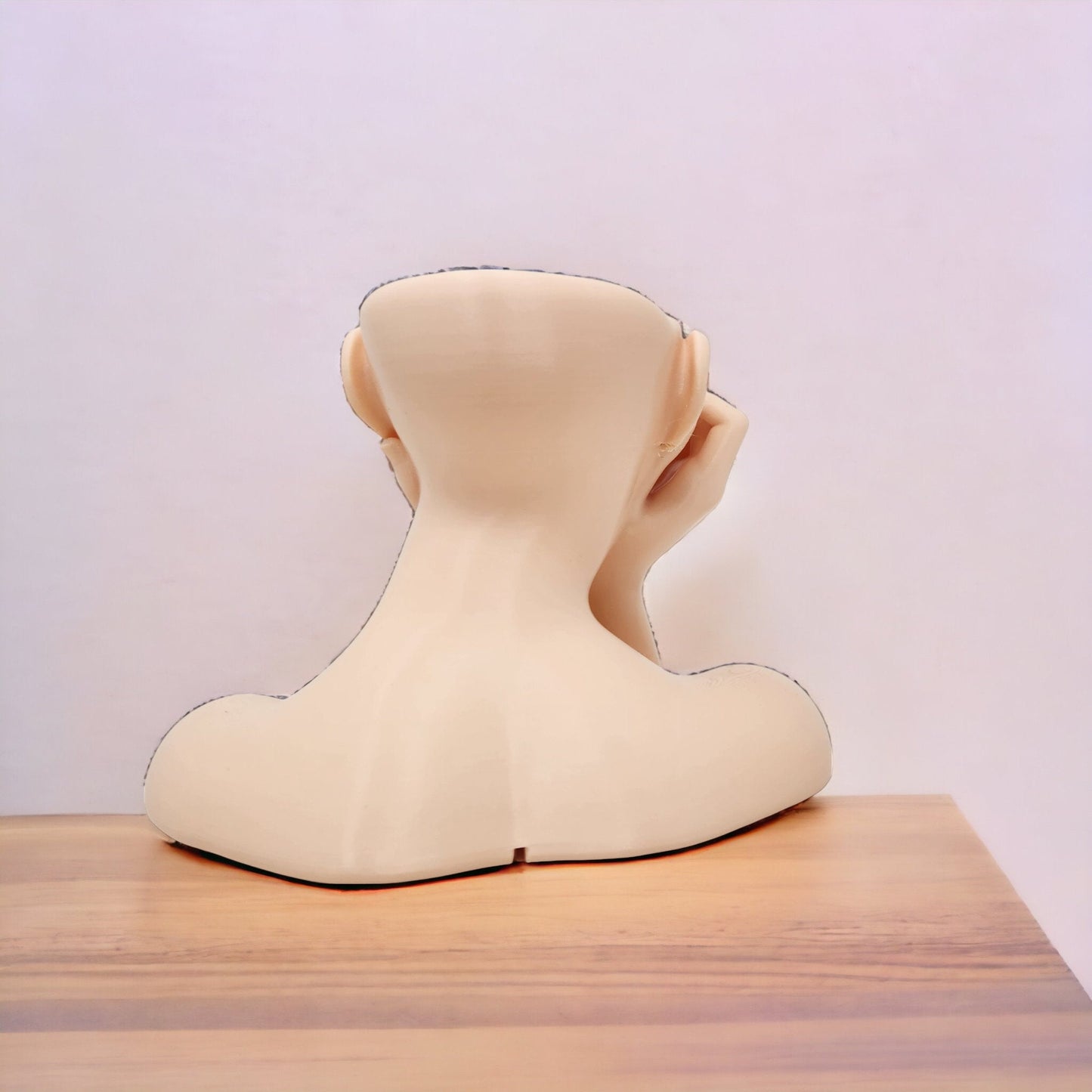 Half Head Planter Pot with Drainage | Abstract Woman Statue Bust | Unique Succulent Planter