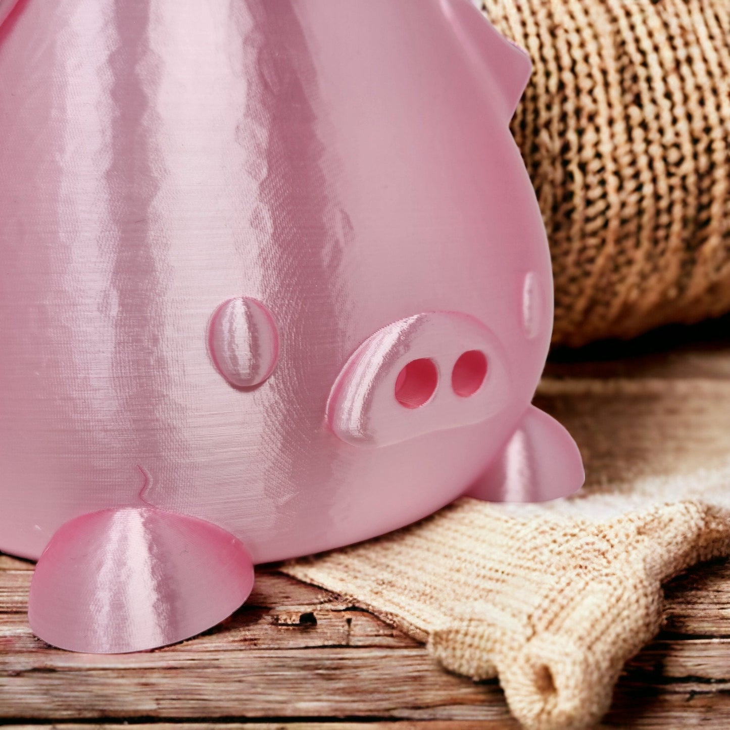 Pig Knitting Yarn Bowl - Adorable Perfect for Piggy Lovers and Crafters | Great Gift Idea for Knitters & Crocheters