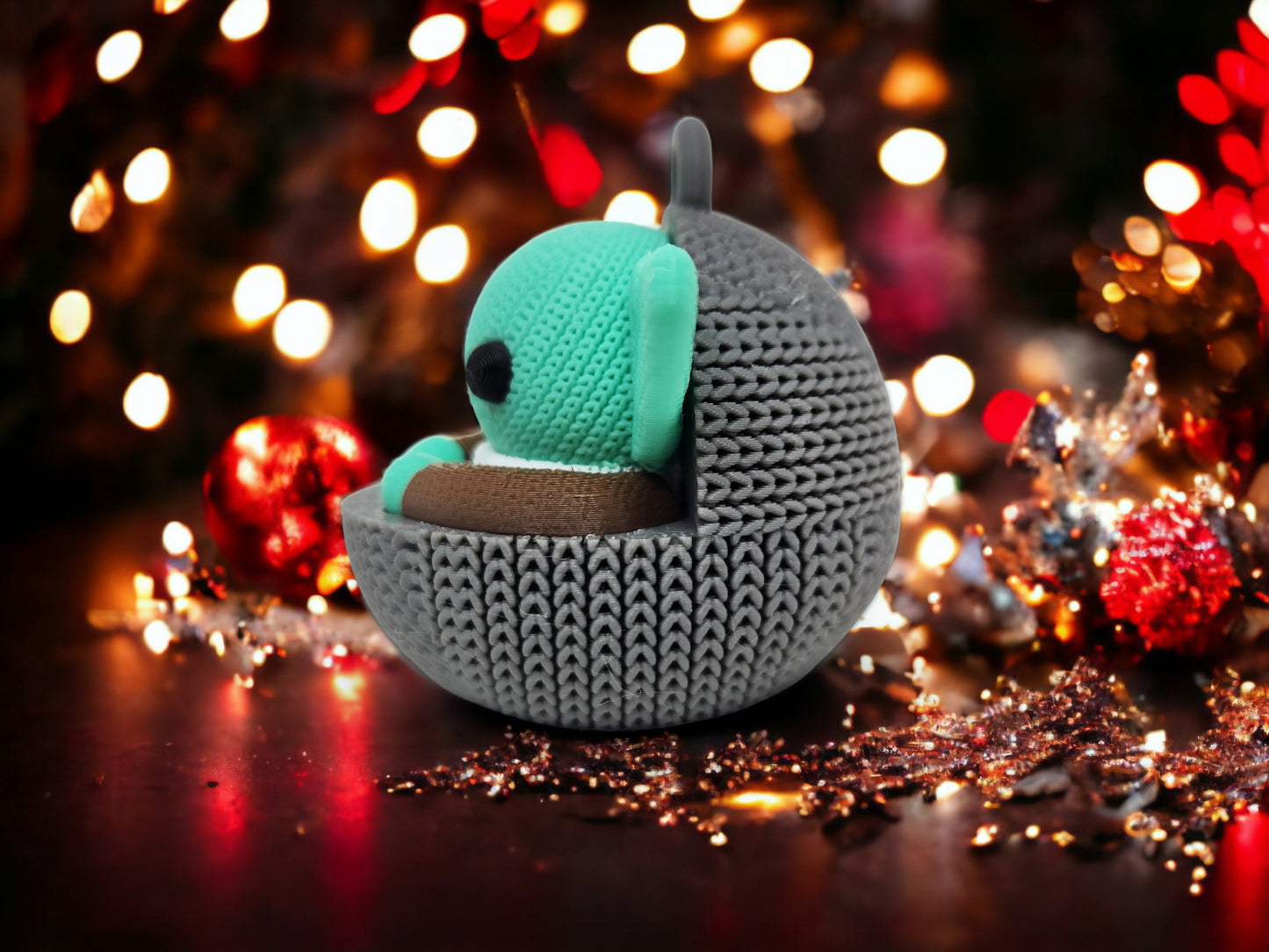 Baby Yoda Christmas Ornament - The Child Grogu 3d Printed Holiday Decor - Must-Have Mandalorian Decoration for Fans & Collectors