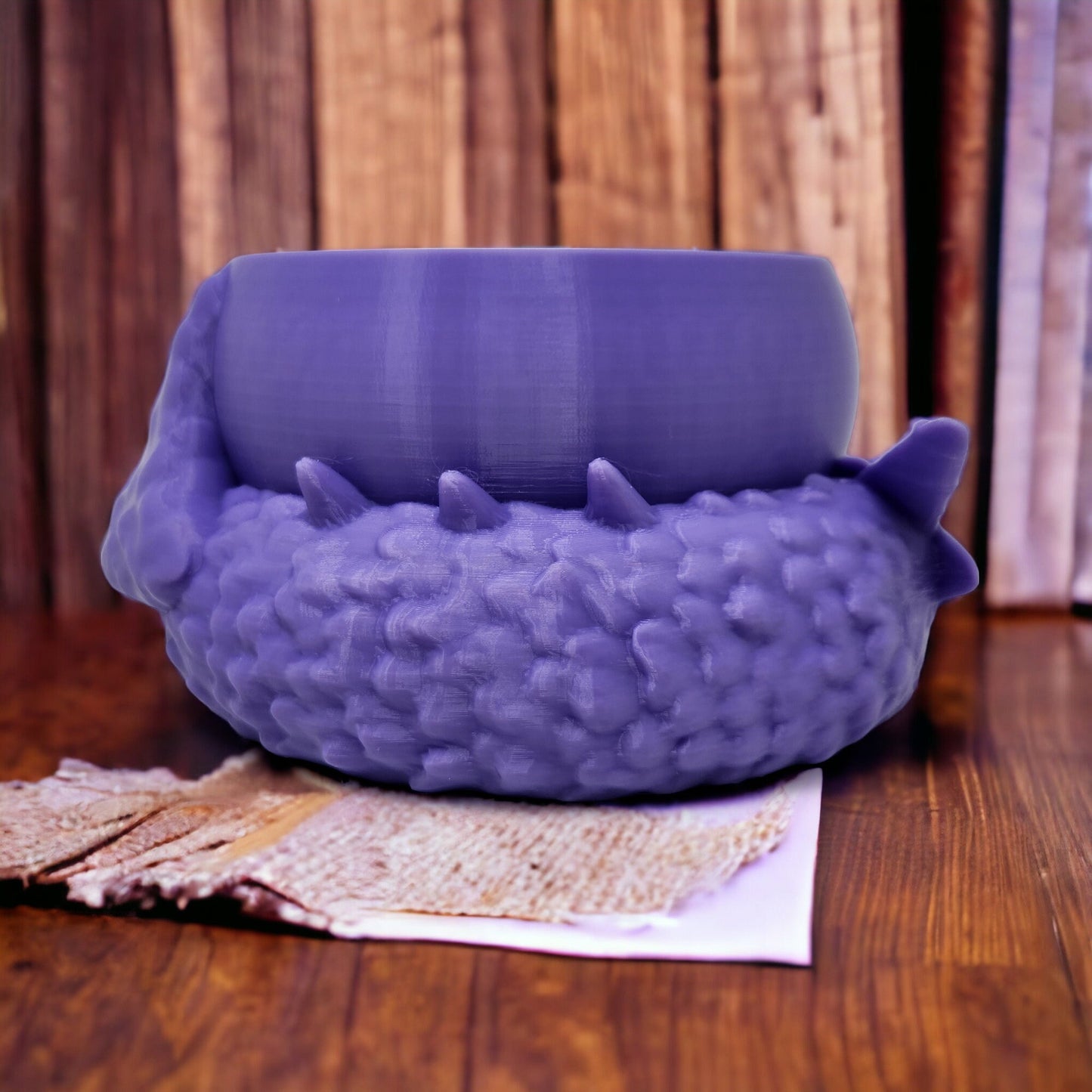 Sleeping Dragon 3D-Printed Yarn Bowl - Perfect for Crochet and Knitting | Trinkets, Candy, Jewelry, or Coins