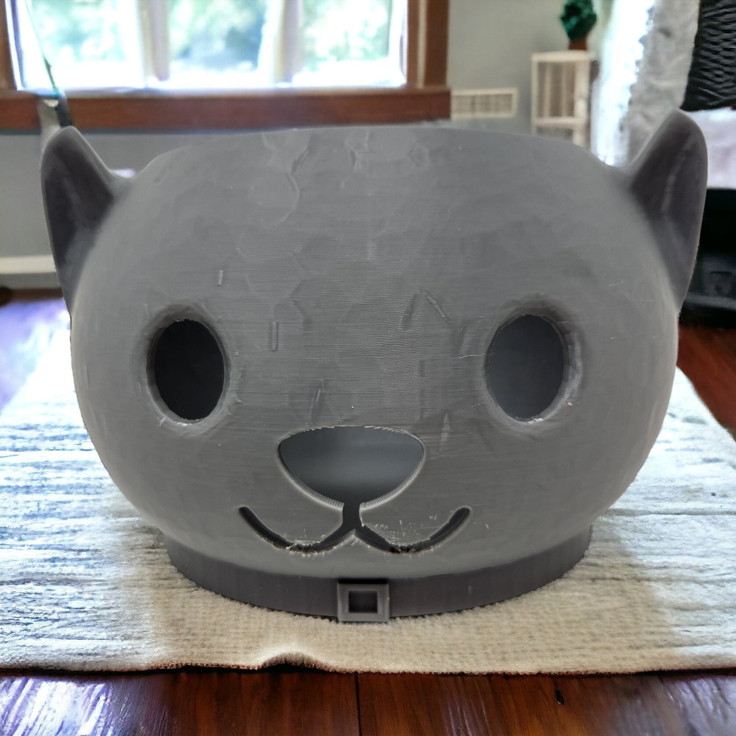 Kitty-Inspired Yarn Organizer: Cute 3D Printed Cat Yarn Bowl for Crochet & Knitting - Ideal for Trinkets, Jewelry, Coins!