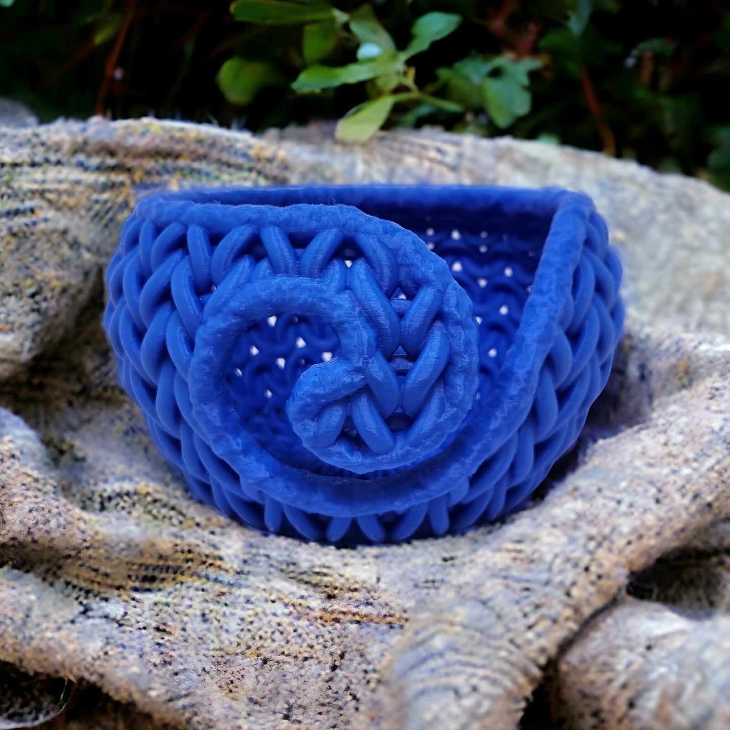 Knit Pattern 3D Printed Yarn Bowl - Perfect Crochet & Knitting Accessory