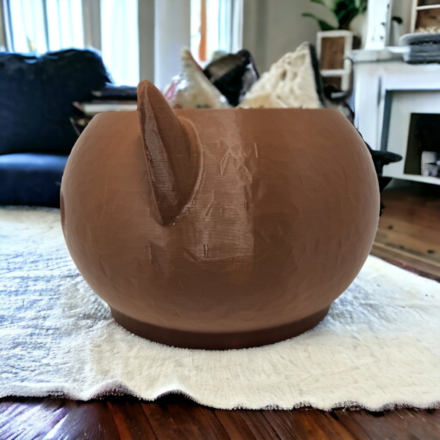 Kitty-Inspired Yarn Organizer: Cute 3D Printed Cat Yarn Bowl for Crochet & Knitting - Ideal for Trinkets, Jewelry, Coins!
