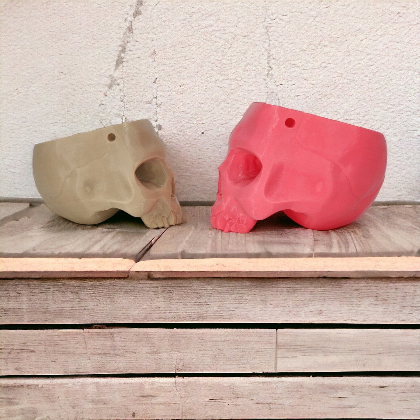 Skull Yarn Bowl - Unique Gothic Yarn Holder 3D Printed Great Gift Idea for Knitters & Crocheters