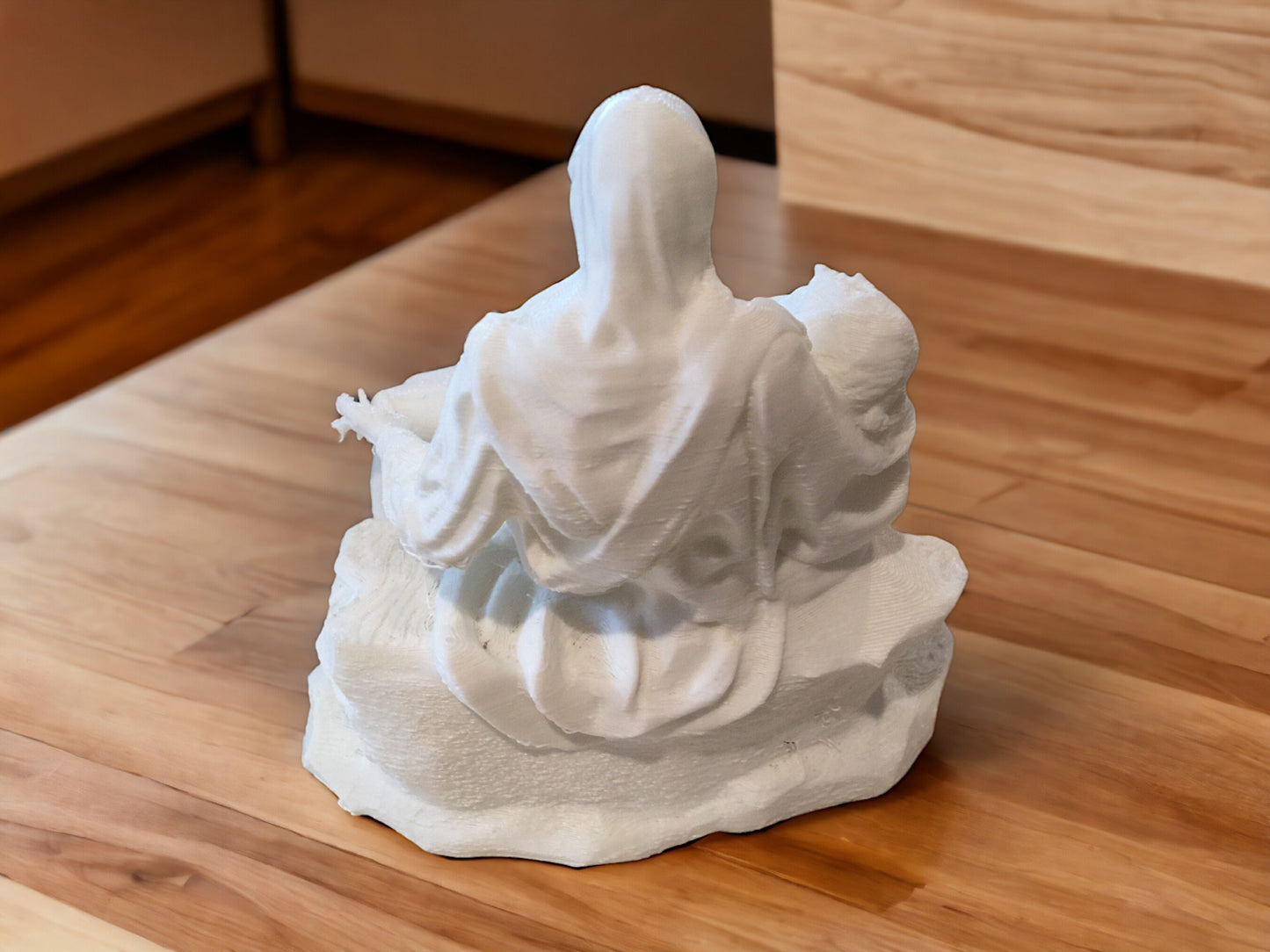 3D Printed Florentine Pietà Sculpture - Modern Catholic Art, Mary and Jesus Religious Home Decor, Pieta Replica Statue