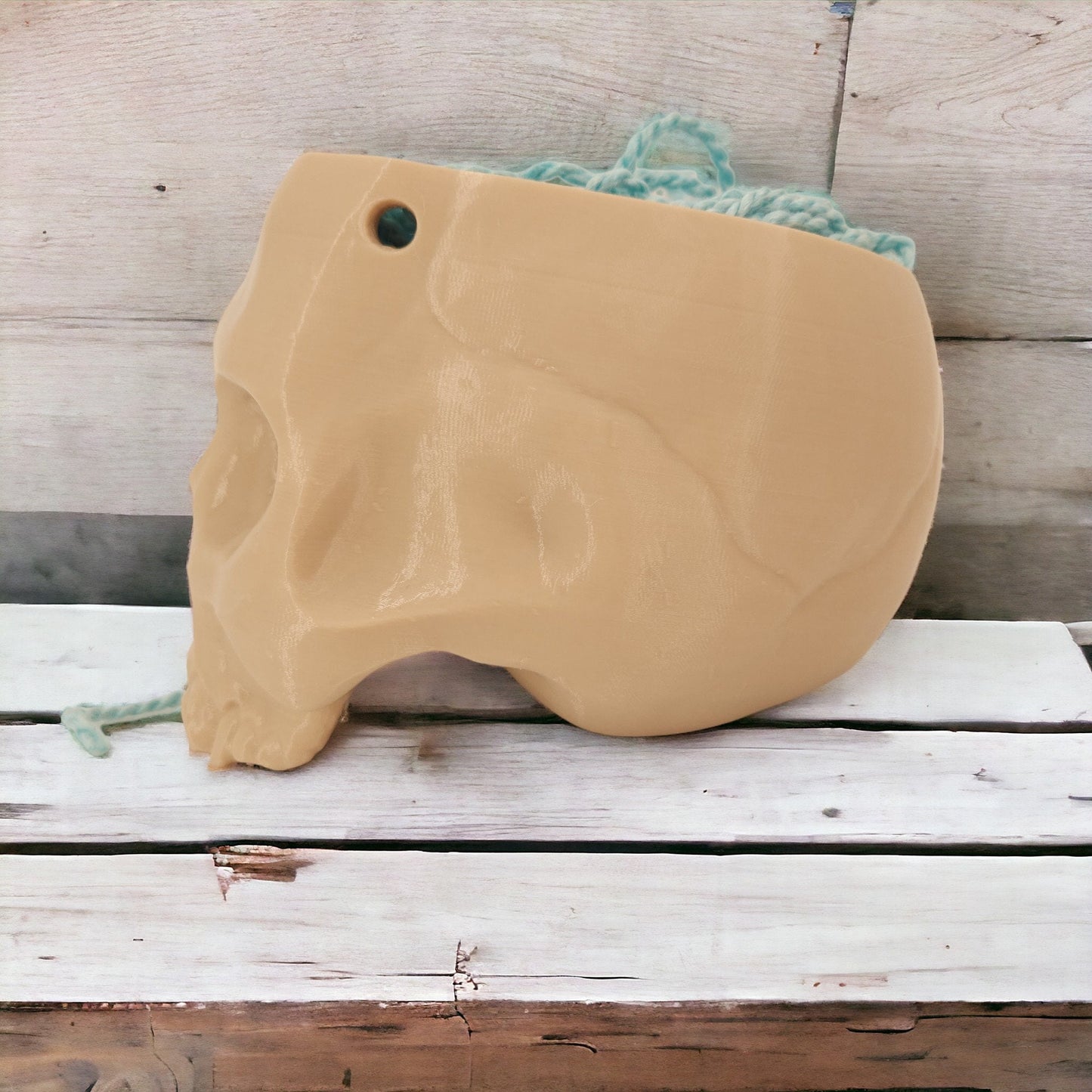 Skull Yarn Bowl - Unique Gothic Yarn Holder 3D Printed Great Gift Idea for Knitters & Crocheters