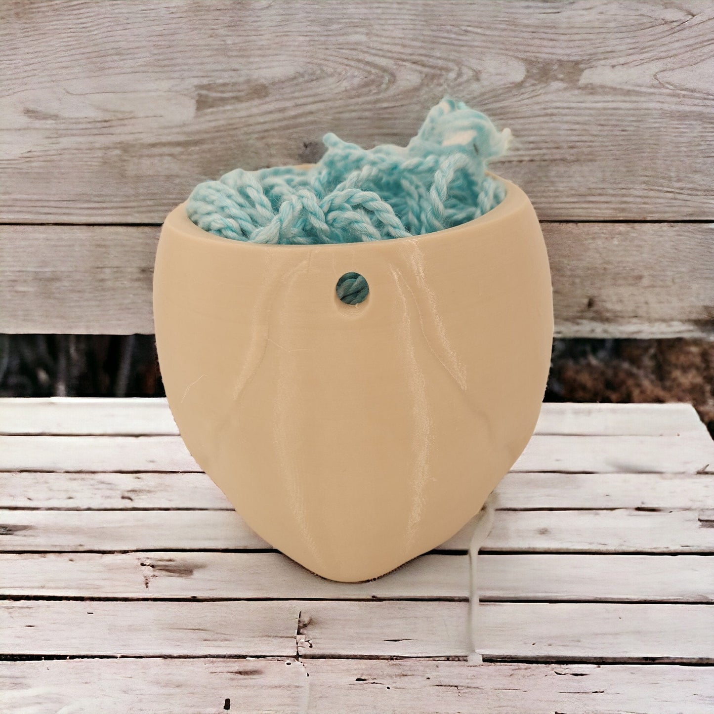 Skull Yarn Bowl - Unique Gothic Yarn Holder 3D Printed Great Gift Idea for Knitters & Crocheters