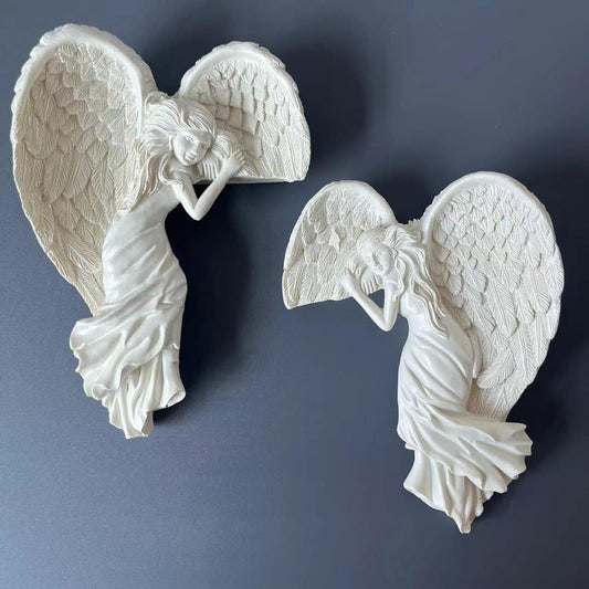 Handcrafted 3D Printed Door Corner Angel - Vintage European Home Decor for Doors & Window Frame Decoration
