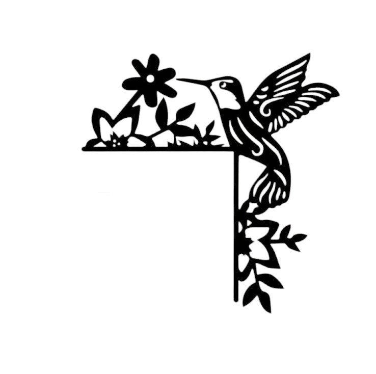 3D Printed Hummingbird Handmade European Front Door Decoration - Unique Door Corner Art