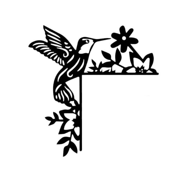 3D Printed Hummingbird Handmade European Front Door Decoration - Unique Door Corner Art