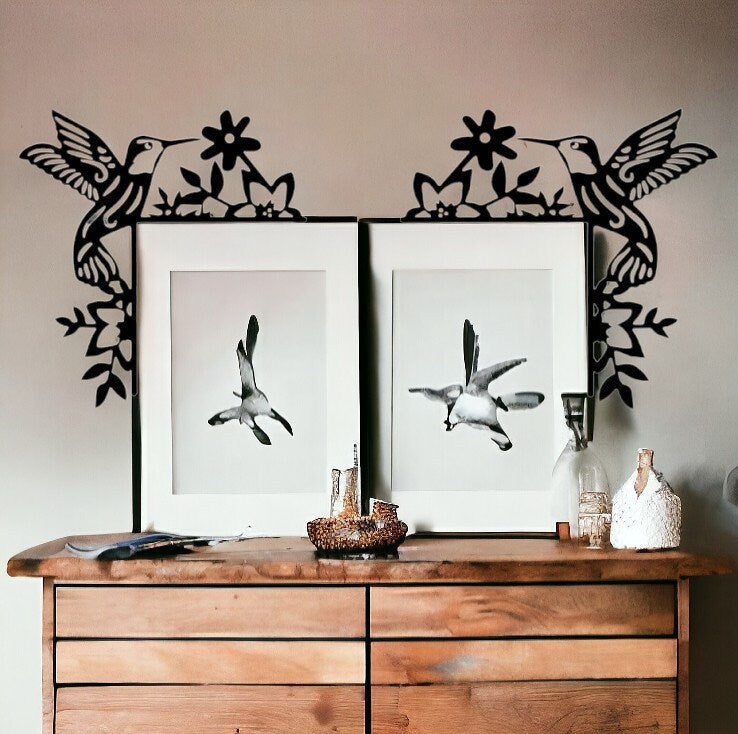 3D Printed Hummingbird Handmade European Front Door Decoration - Unique Door Corner Art