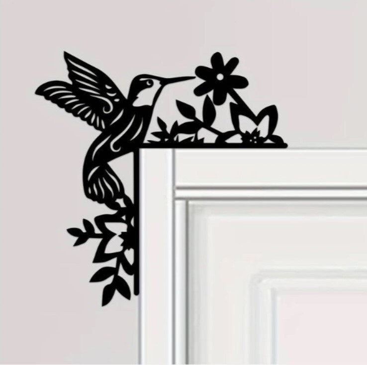 3D Printed Hummingbird Handmade European Front Door Decoration - Unique Door Corner Art