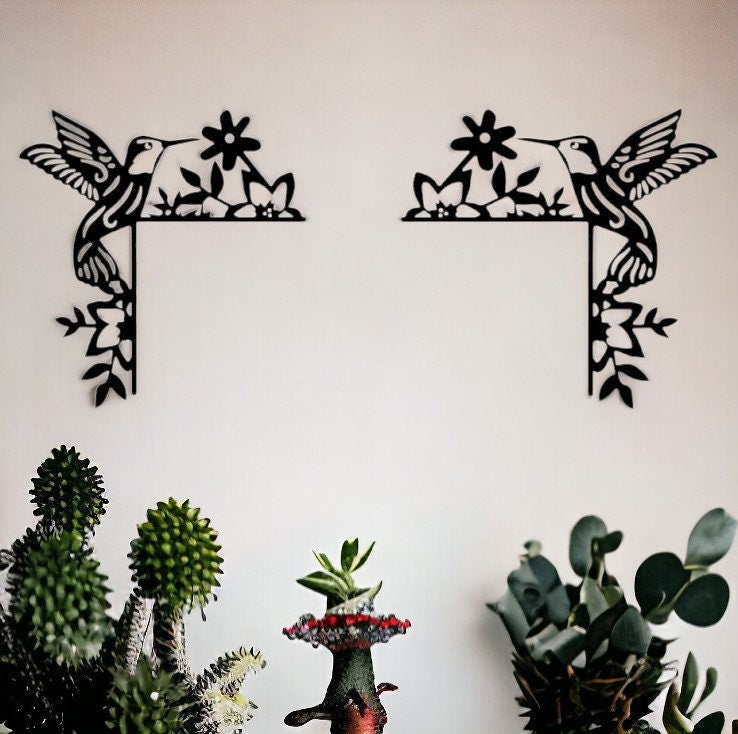 3D Printed Hummingbird Handmade European Front Door Decoration - Unique Door Corner Art