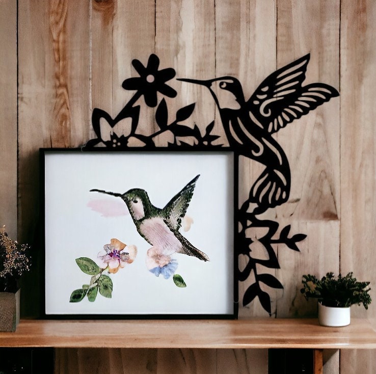 3D Printed Hummingbird Handmade European Front Door Decoration - Unique Door Corner Art