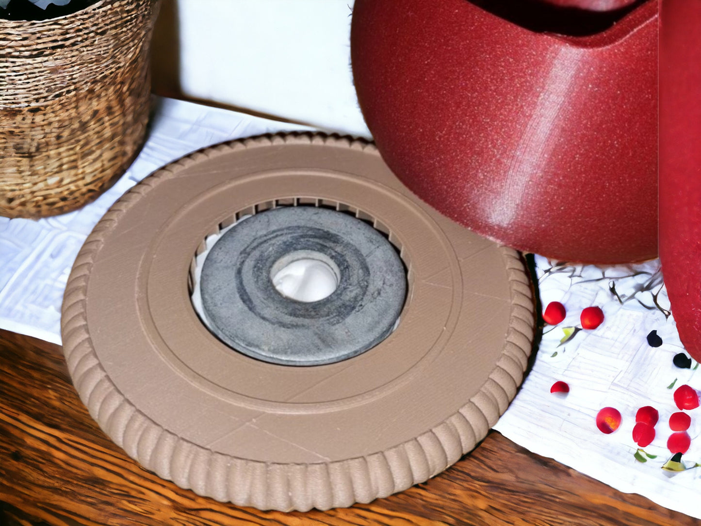 3D Printed Cat Yarn Bowl - Adorable Weighted Wool Organizer for Crocheting & Knitting Supplies, Gift for Cat Lovers