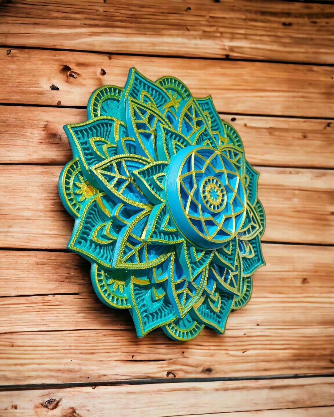Unique 3D Printed Mandala Wall Decor - Sacred Geometry Art for Spiritual Spaces, Boho Home accent