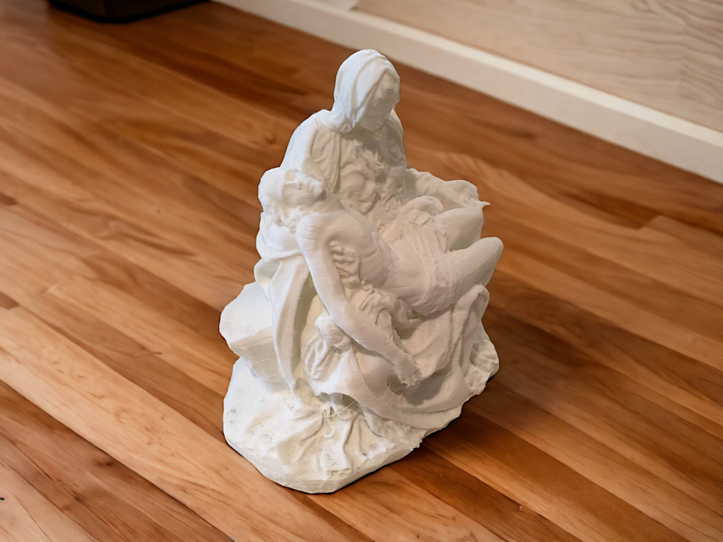 3D Printed Florentine Pietà Sculpture - Modern Catholic Art, Mary and Jesus Religious Home Decor, Pieta Replica Statue
