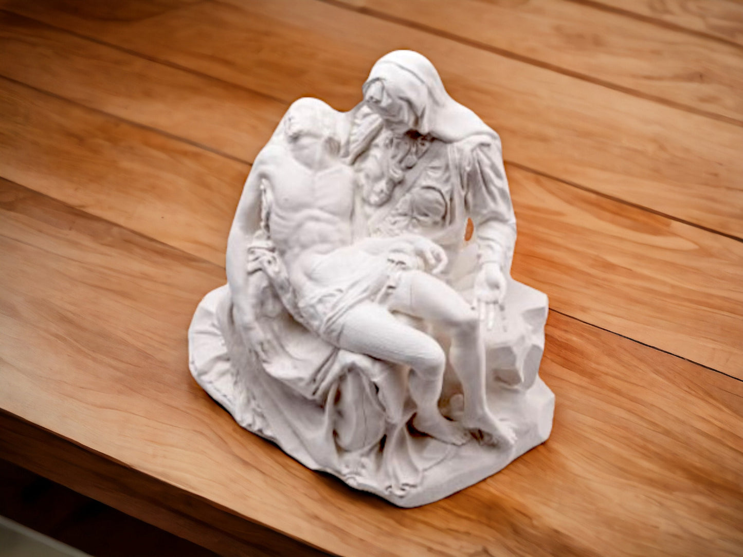 3D Printed Florentine Pietà Sculpture - Modern Catholic Art, Mary and Jesus Religious Home Decor, Pieta Replica Statue