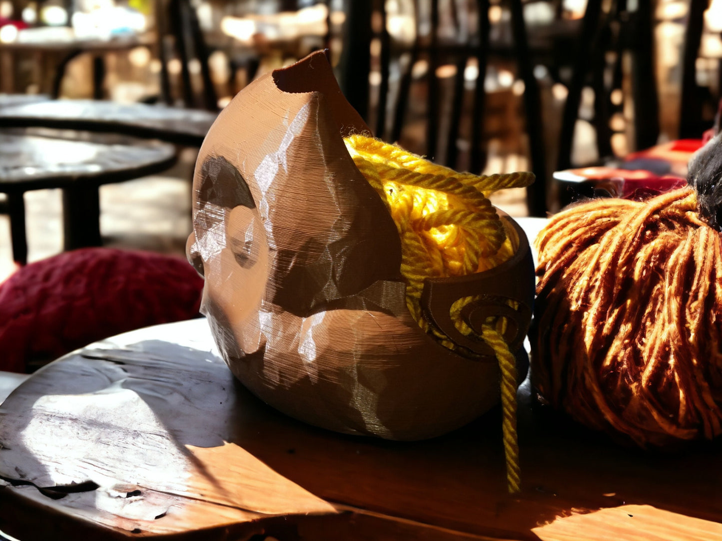 Owl Yarn Bowl - Unique 3D Printed Holder for Whimsical Knitting & Crochet Organizer, Perfect Gift for Crafters