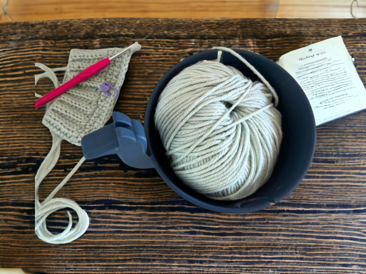 Llama Yarn Bowl Unique 3D Printed Holder - Quirky Knitting and Crochet Organizer