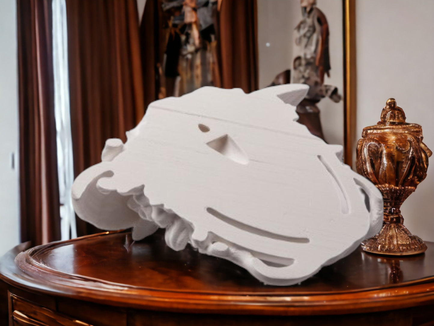 Medusa Gaze Wall Art - Serpent Hair Decor Gothic 3D Printed Ancient Greece Inspired Sculpture