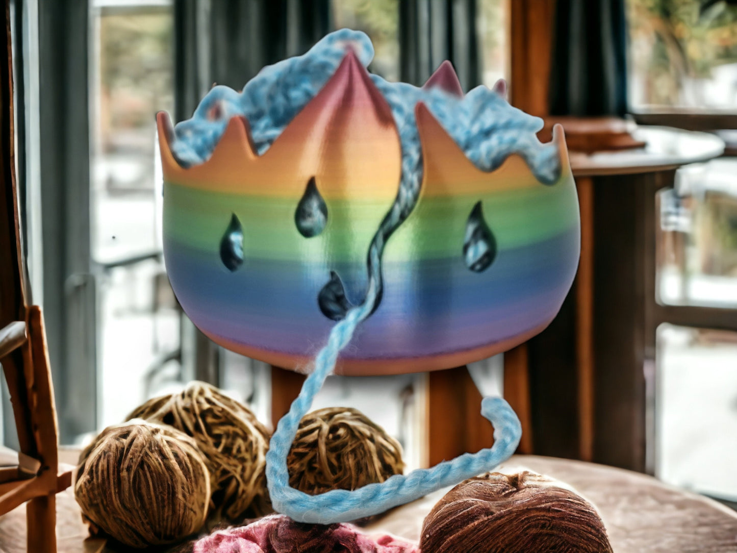 Calcifer Fire Demon Yarn Bowl - Perfect Gift for Knitting Crochet Enthusiasts! Mothersday Gift