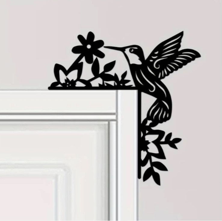 3D Printed Hummingbird Handmade European Front Door Decoration - Unique Door Corner Art