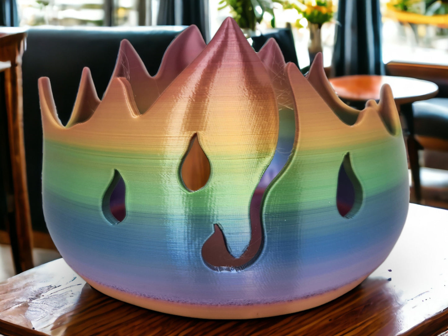 Calcifer Fire Demon Yarn Bowl - Perfect Gift for Knitting Crochet Enthusiasts! Mothersday Gift