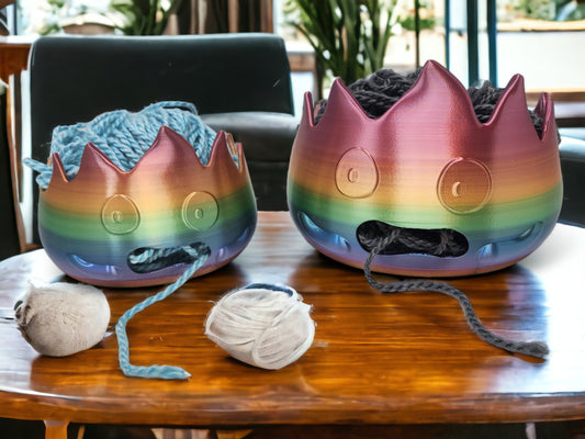 Calcifer Fire Demon Yarn Bowl - Perfect Gift for Knitting Crochet Enthusiasts! Mothersday Gift