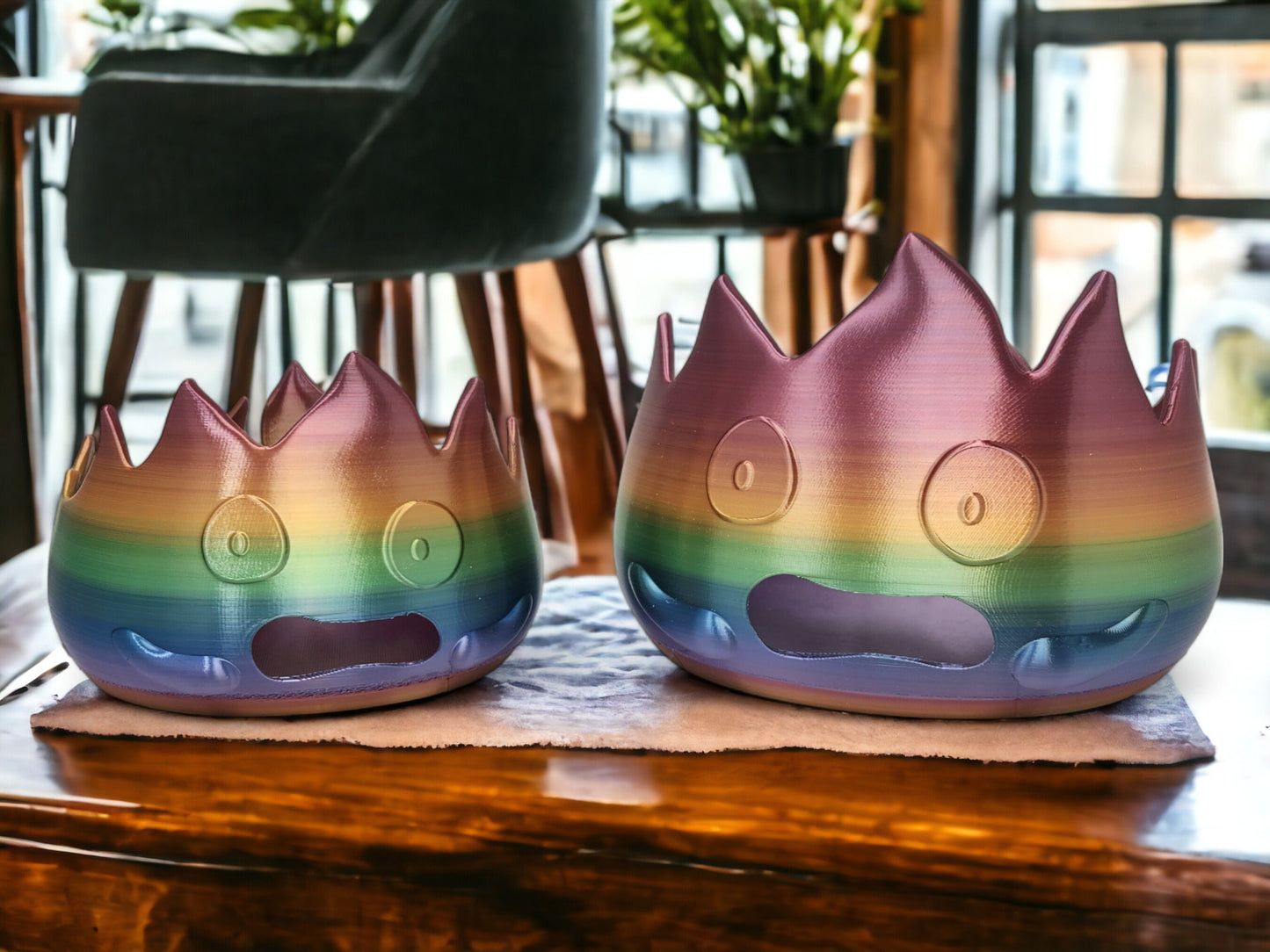 Calcifer Fire Demon Yarn Bowl - Perfect Gift for Knitting Crochet Enthusiasts! Mothersday Gift